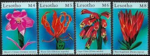 Lesotho #1232-5 MNH Set - Flowers