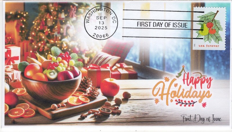 25-358, Complete Set (4 covers), Holiday Cheer, Standard, FirstDay Covers,