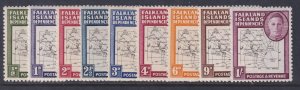 Falkland Islands, Scott 1L1-1L8 var, 1L13 (SG G9-G16), MLH