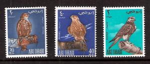 ABU DHABI, 12-14, VF,NH,OG. COMPLETE SET