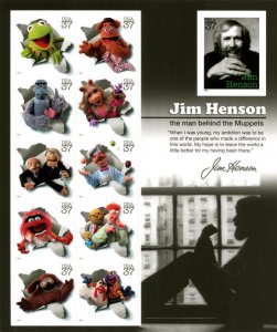 2005 37c Muppets, Jim Henson, Sheet of 11 Scott 3944 Mint F/VF NH