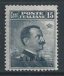 Libya #16 MH 15c Italian Emmanuel III Issue Ovptd. Libia