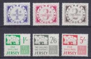 Jersey Sc J1-J6 MLH. 1969 Postage Dues cplt VF