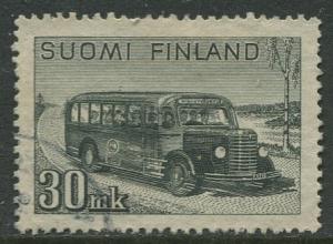 Finland - Scott 253A - Post Bus -1946- Used - Single 30m Stamp