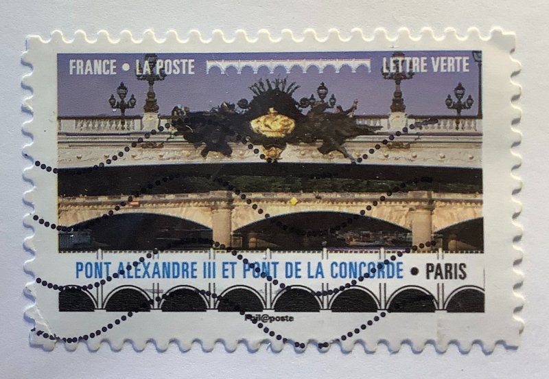 France 2017 Scott 5300 used - Bridges, Ponts Alexandre III & Concorde, Paris