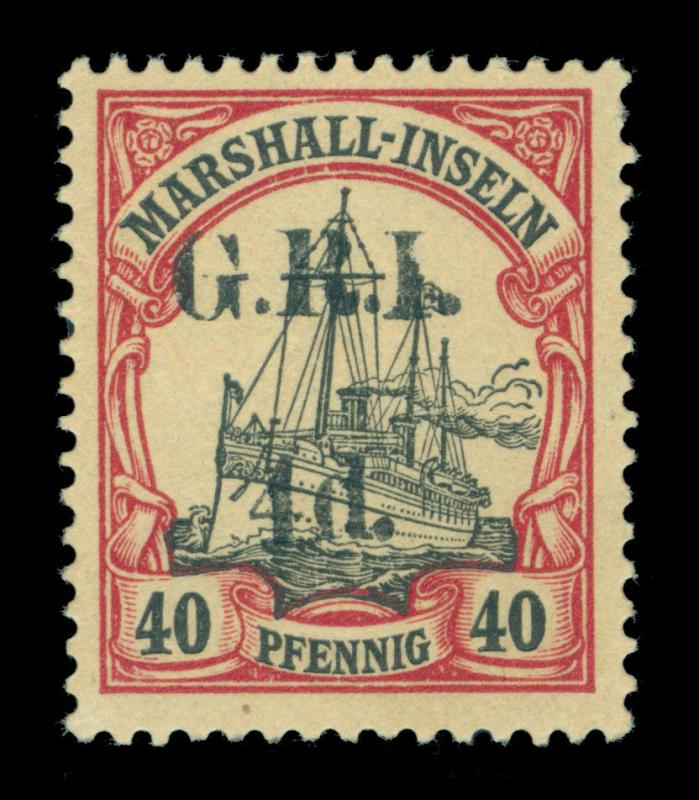 German Colonies - NEW BRITAIN G.R.I. Marshall Is  4d/ 40pf lake Sc# 36 mint MLH