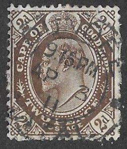 Cape of Good Hope # 65  Edward VII  2d. 1904  (1)   VF Used