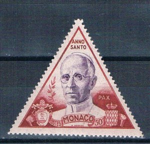 Monaco 263 Unused Pope Pius XII 1951 (HV0324)