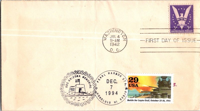 United States, District of Columbia, Hawaii, United States First Day Cover, U...