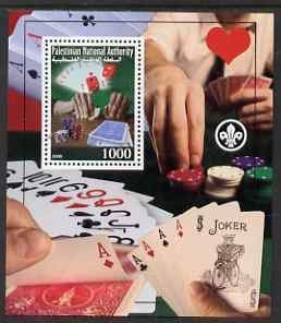 PALESTINIAN N.A. - 2008 - Cards & Gambling - Perf Souv Sheet - Mint Never Hinged