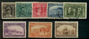 ?#96 to #103 TERCENTENARY SET  F & VF CAT$600+ used Canada