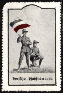 Vintage Germany Poster Stamp German Scout Association Unused