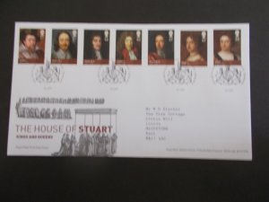 GB 2010 The House of Stuart Set of 7 on First Day Cover & Tallents House S/H/S