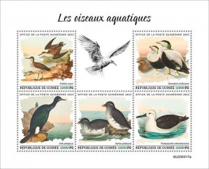 2024 04- GUINEA - WATER BIRDS           5V  complet set    MNH ** T