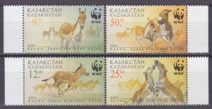 2001 Kazakhstan  345-348 WWF / Fauna	5,00 €