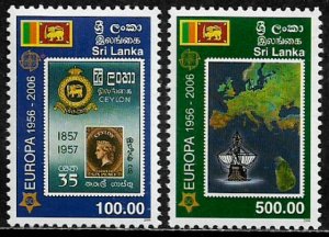 Sri Lanka #1539-40 MNH Set - Europa Stamps 50th Anniversary