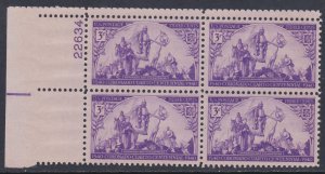 898 Coronado Expedition Plate Block MNH