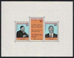 Dahomey Martin Luther King Commemoration MS 1968 MNH SG#MS331 MI#Block 14