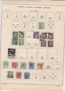 denmark 1920 - 1930  stamps on album pages  ref r15090