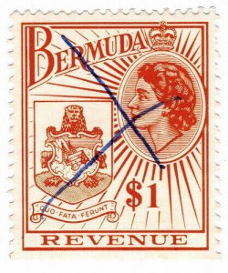 (I.B) Bermuda Revenue : Duty Stamp $1 
