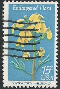 US #1785 15c Endangered Flora Issue - Contra Costa Wallflower