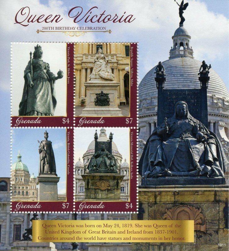 Grenada 2019 MNH Queen Victoria 200th Birthday 4v M/S II Royalty Stamps