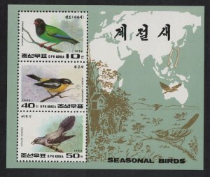 Korea Birds 1st series MS 1996 MNH SG#MSN3610