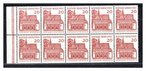 Germany Bund Scott # 905  (10), mint nh, booklet sheet, Mi # HBl16