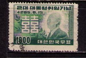 KOREA Sc# 182 USED FVF Syngman Rhee & Happiness