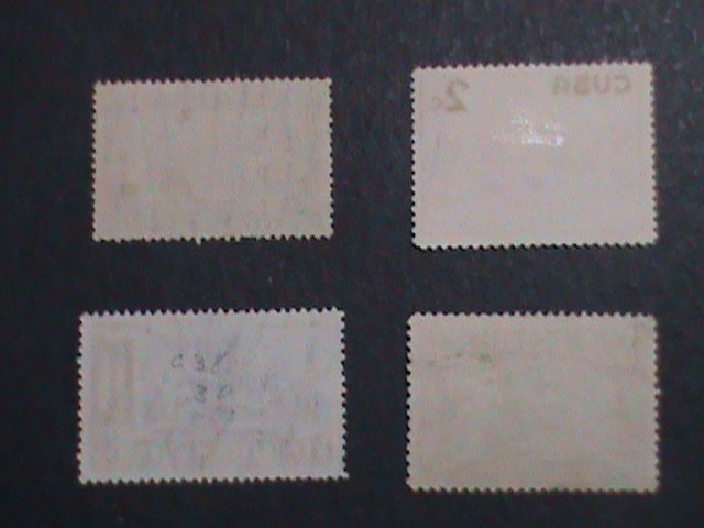 ​CUBA-FOUR- VERY OLD USED CUBA-STAMP-VF WE SHIP TO WORLD WIDE AND COMBINE