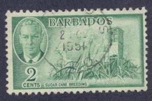 BARBADOS SC# 217 F-VF U 1950