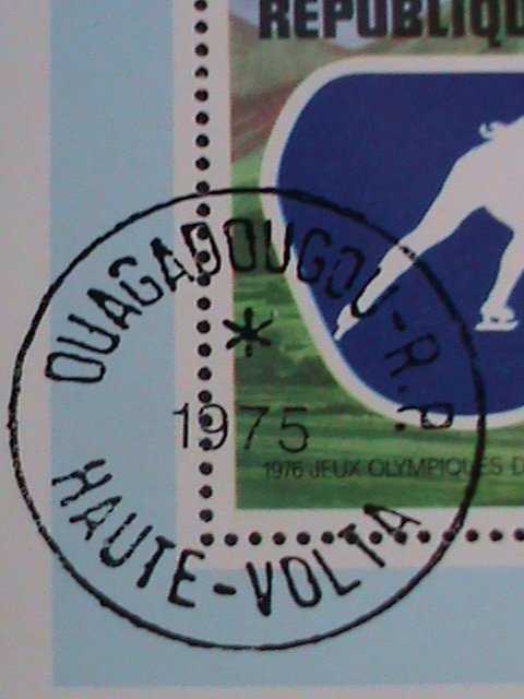 UPPER VOLTA-1975- WINTER OLYMPIC GAMES INNSBRUCK'76- CTO S/S VERY FINE