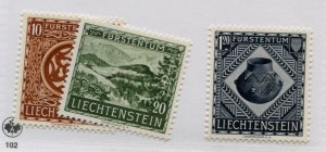 LIECHTENSTEIN  274-76    MNH