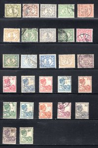 Netherlands Indies #102-110, 112-4, 114A, 115-123, 126-8, 130 VF, Used ..4220090