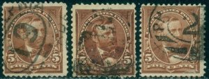 SCOTT # 270, USED, FINE, 3 STAMPS, GREAT PRICE!