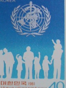 ​KOREA-1981-SC# 1273 WHO-32ND MEETING-WESTERN PACIFIC REGIONS  MNH STAMP-VF