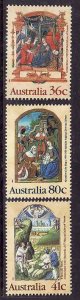 Australia-Sc#1159-61- id7-unused NH set-Christmas-1989-