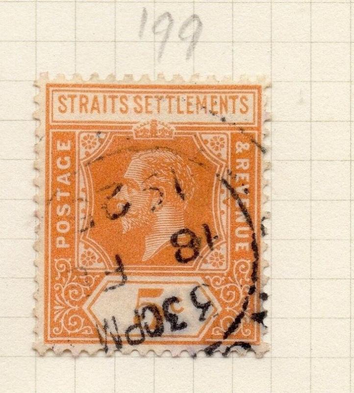 Malaya Straights Settlements 1912 Early Issue Fine Used 5c. 281301