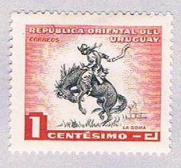 Uruguay 606 MLH Horse Breaking 1954 (BP2664)