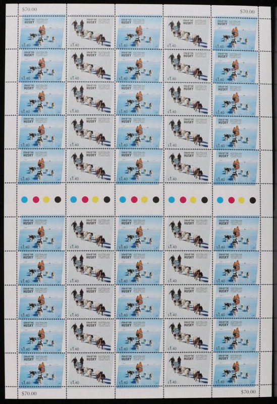 AUSTRALIA ANTARCTIC TERR 2014 Huskies set Full sheets. MNH **. Retail $280+.