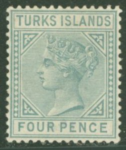 Turks Islands #50 Unused