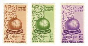 Libya #147-49 mint LH set, Arab postal