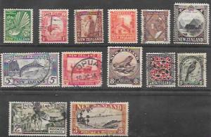 New Zealand Beautiful stamps - #185-188; 190-198