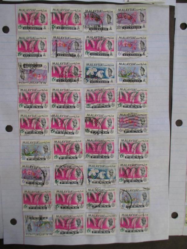 ~288 Malaysia Hinged On Pages - Unchecked - As Received - See Photos - (Z5)