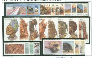 South West Africa #483-486/4887-490/ Mint (NH) Single (Complete Set) (Wildlife)