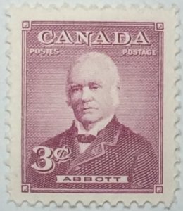 CANADA 1952 #318 Prime Ministers (Sir John Abbott) - MNH