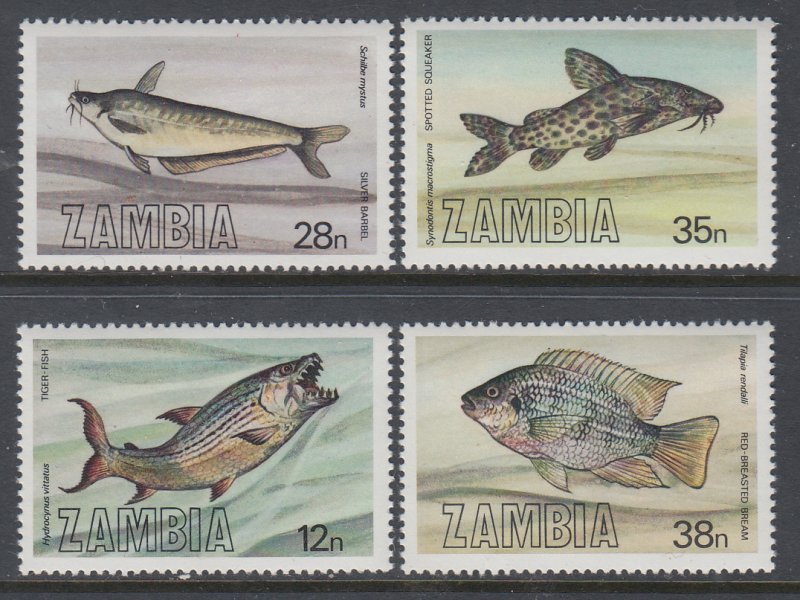 Zambia 288-291 Fish MNH VF