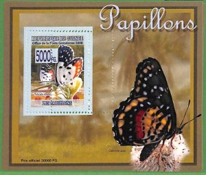 A0535 -  GUINEE Guinea -  ERROR   MISSPERF SHEET -  Butterflies 2008