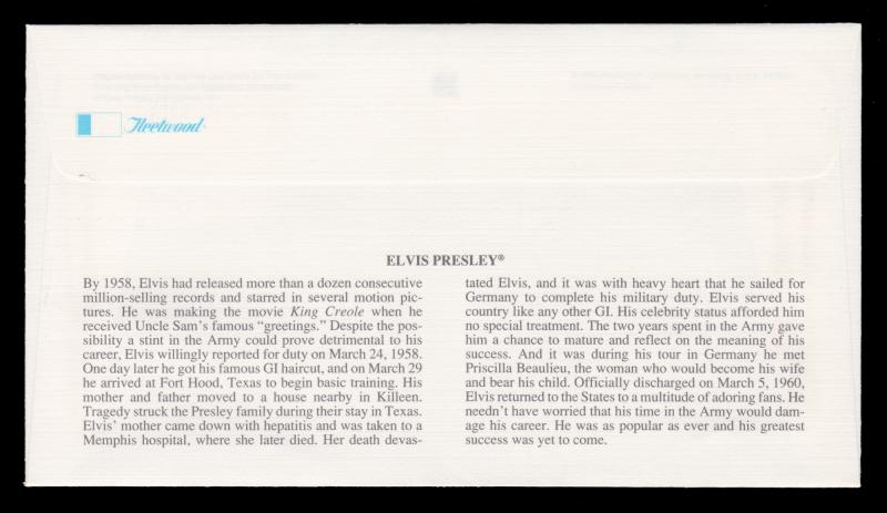 UNITED STATES. ELVIS PRESLEY FDC SCOTT # 2721. YEAR 1993. ITEM: 5