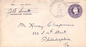 United States Wisconsin Weyerhauser 1934 4c-bar  1884-1976  Postal Stationary...